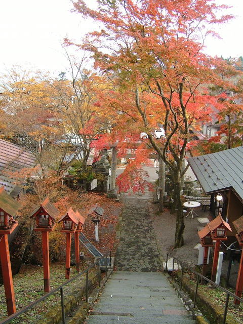 2007.10.長野県軽井沢町、熊野神社の紅葉