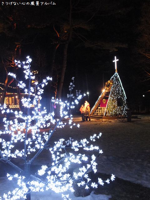 2013.12.長野県軽井沢町、恵みシャレーのクリスマスイルミネーション
